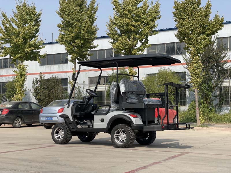 Gray Electric golf cart