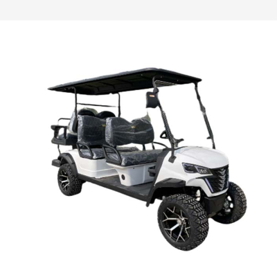 White Electric Golf Cart