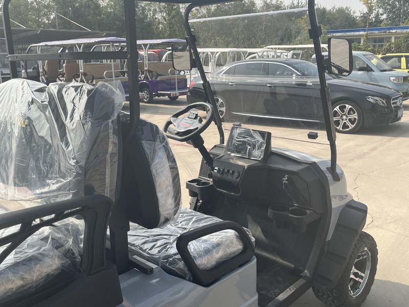 Gray Battery Operated Golf Cart