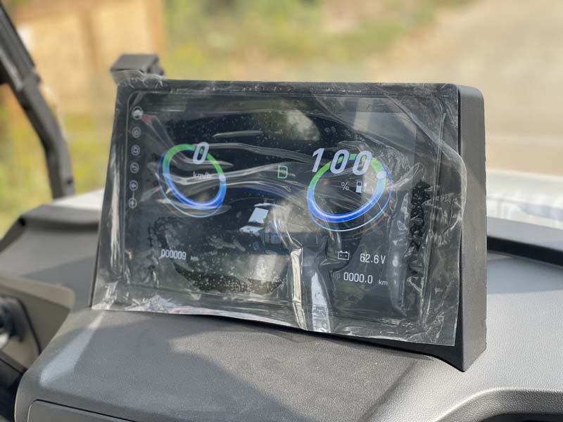 Gray Electric golf cart