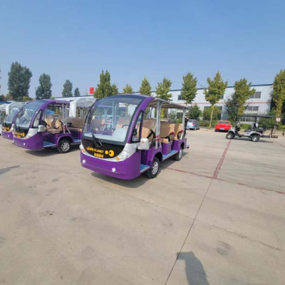 11 Seats Purple  Electric Sightseeing Bus