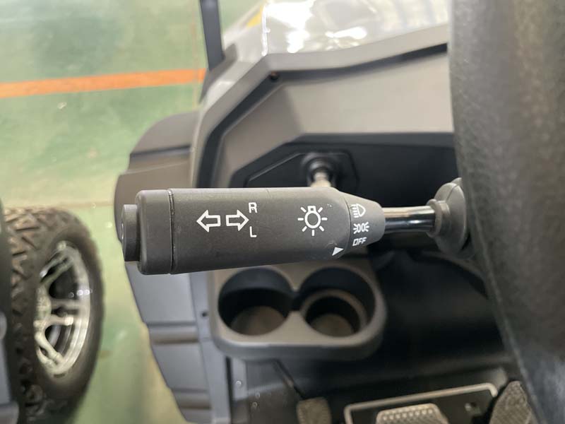 Gray Electric golf cart