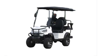 White Electric Golf Car