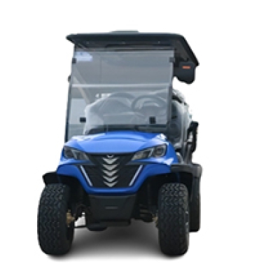 Blue Electric Golf Car