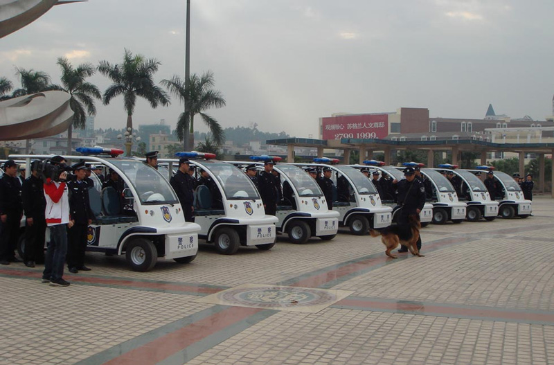 Police patrol vehicles