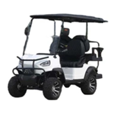 รถกอล์ฟไฟฟ้าสีขาว