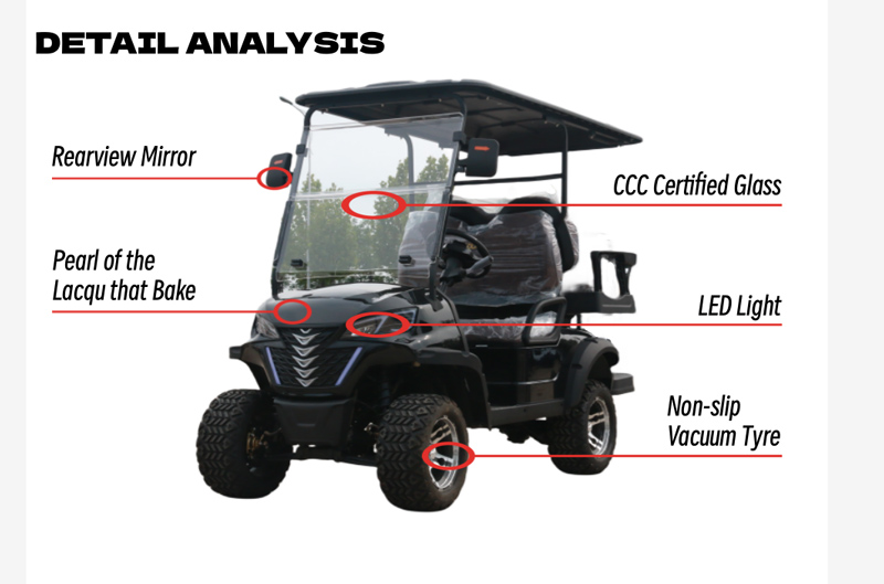 Black Electric Golf Car Black Electric Golf Car