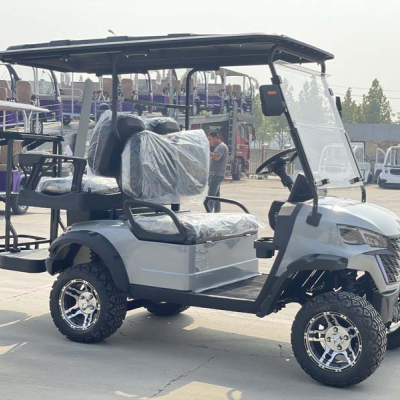 Gray Electric golf cart
