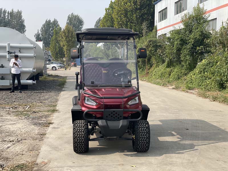Red Golf Cart
