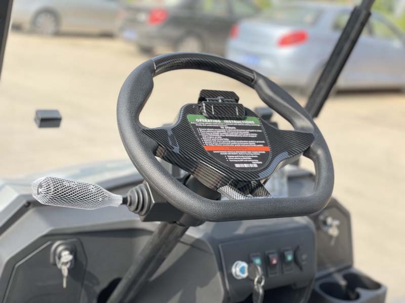 Gray Electric golf cart
