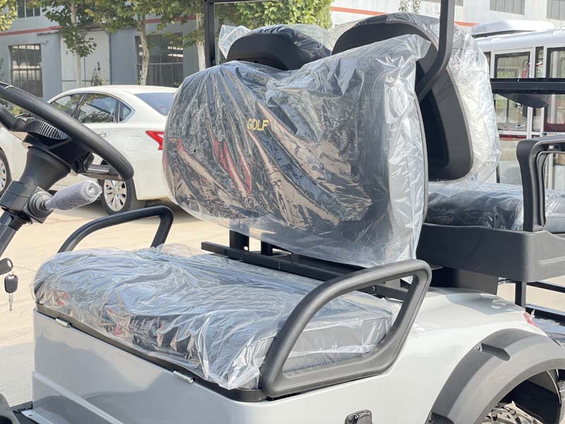 Gray Electric golf cart