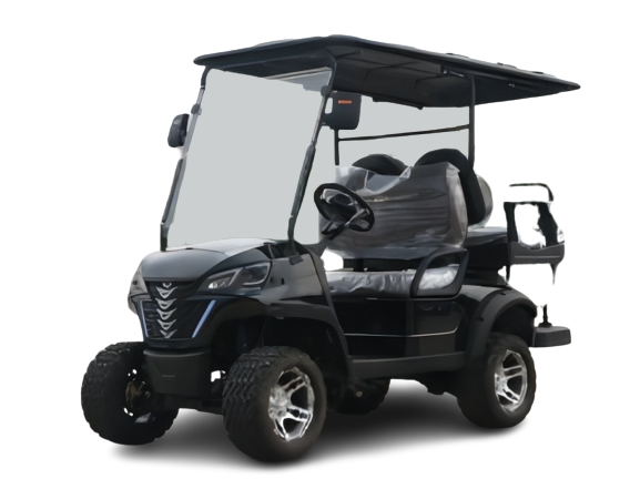Black Electric Golf Car