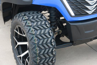 รถกอล์ฟไฟฟ้าสีน้ำเงิน Blue Electric Golf Car